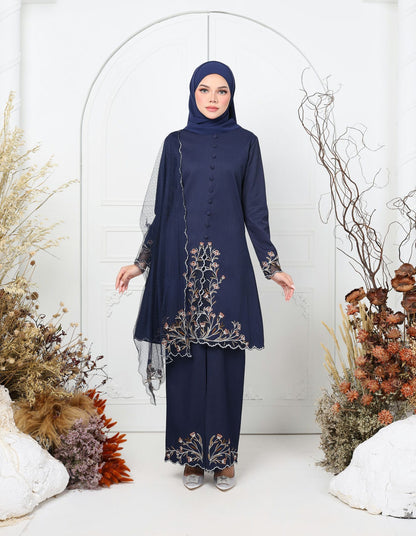 HAERA KEBAYA (NAVY BLUE)