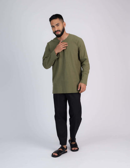 HAIDAR KURTA (ARMY GREEN)