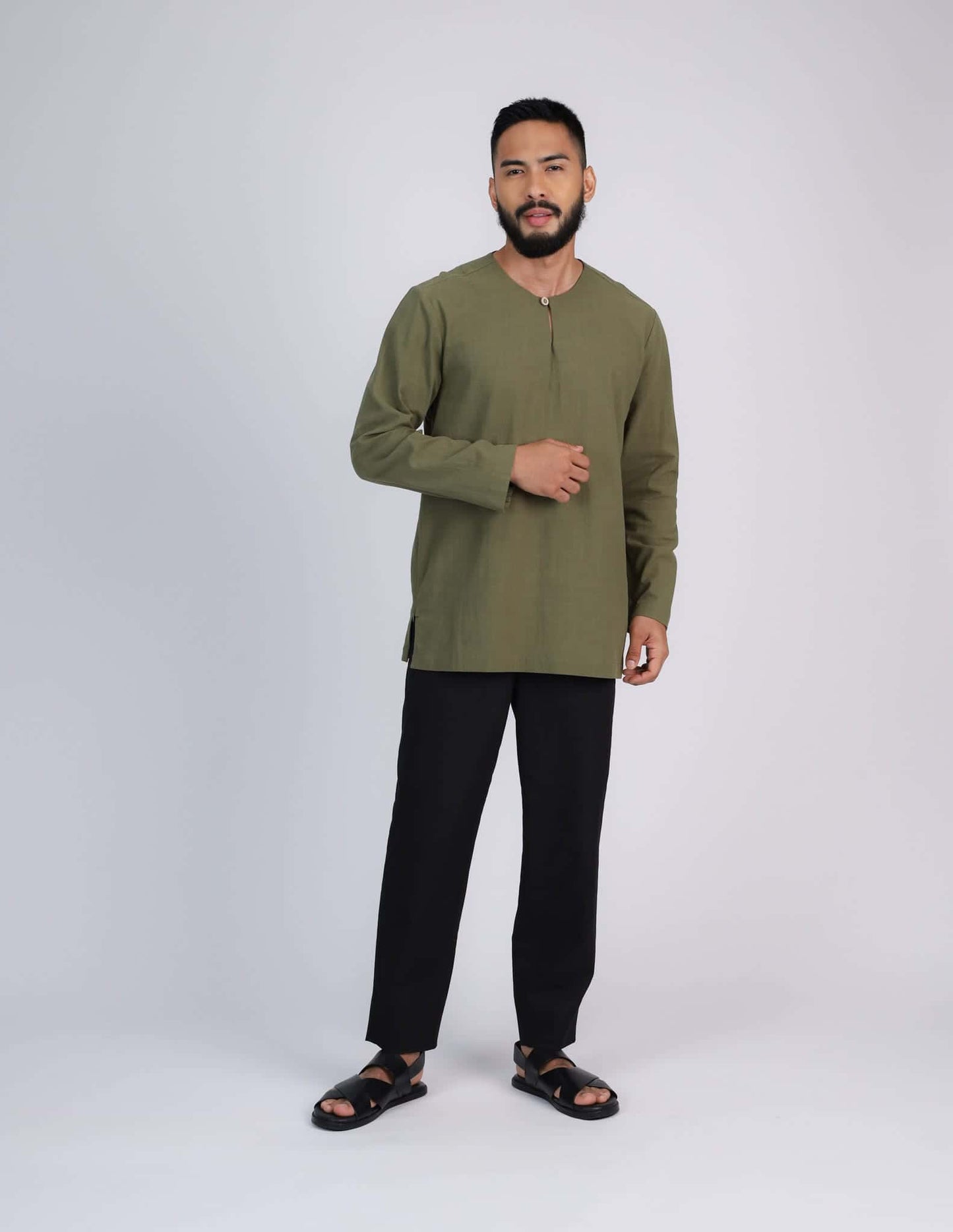 HAIDAR KURTA (ARMY GREEN)