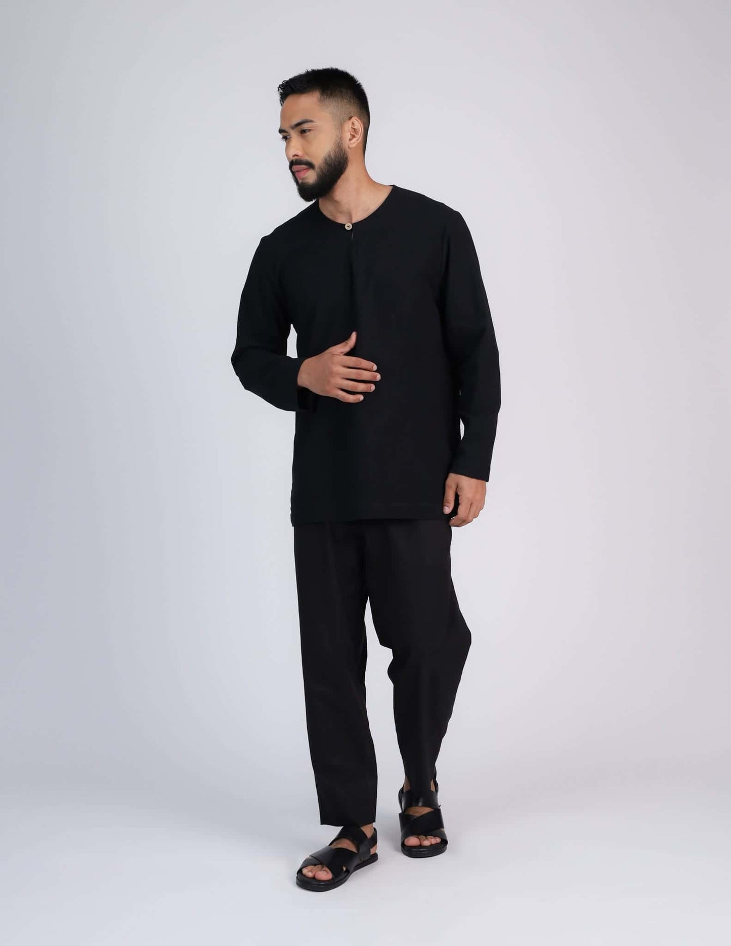 HAIDAR KURTA (BLACK)