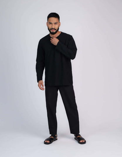 HAIDAR KURTA (BLACK)