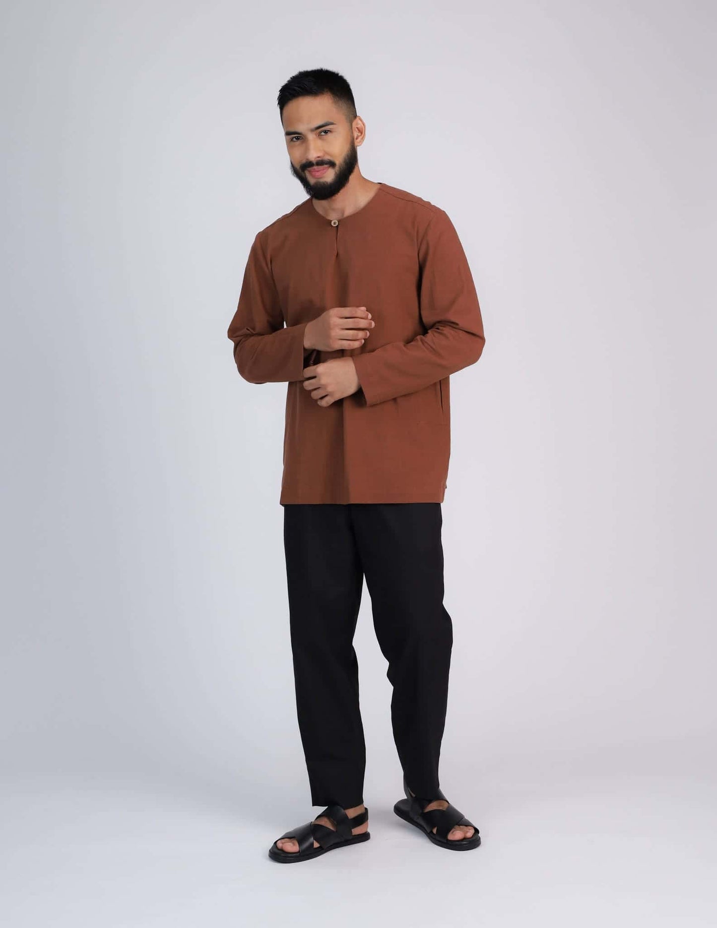 HAIDAR KURTA (BROWN)