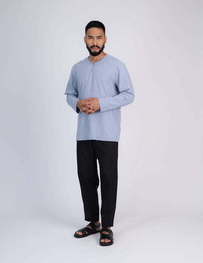 HAIDAR KURTA (MISTY BLUE)