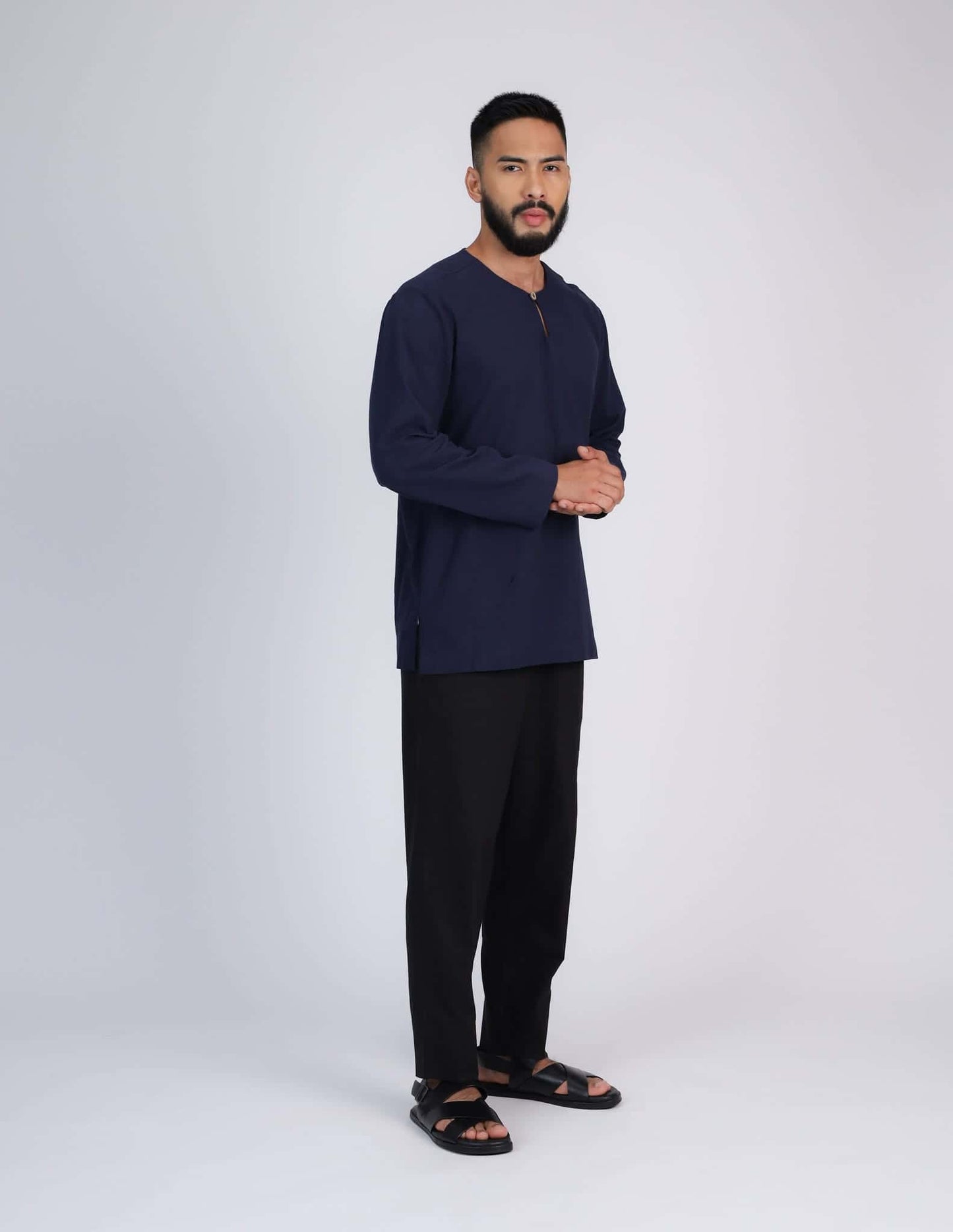 HAIDAR KURTA (NAVY BLUE)