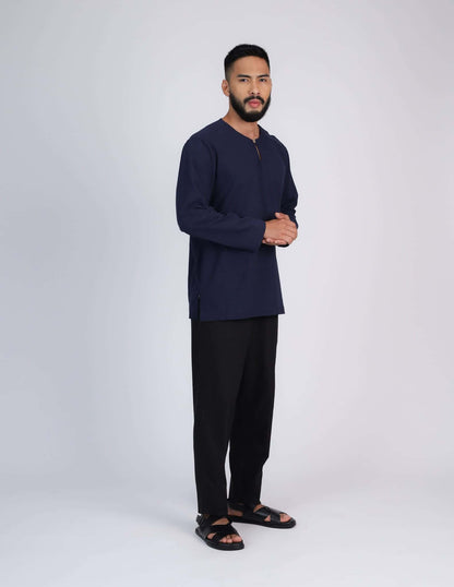 HAIDAR KURTA (NAVY BLUE)