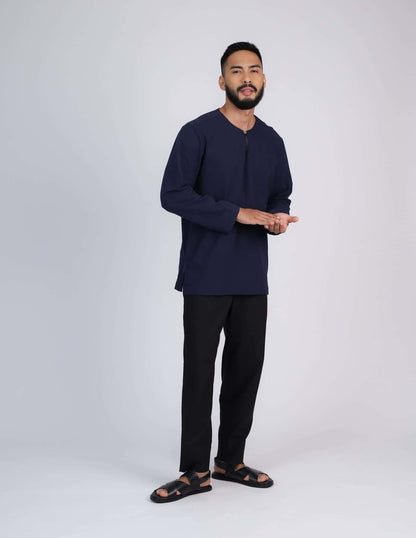 HAIDAR KURTA (NAVY BLUE)