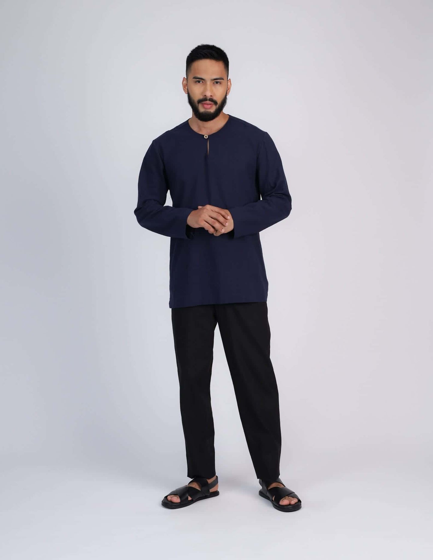 HAIDAR KURTA (NAVY BLUE)