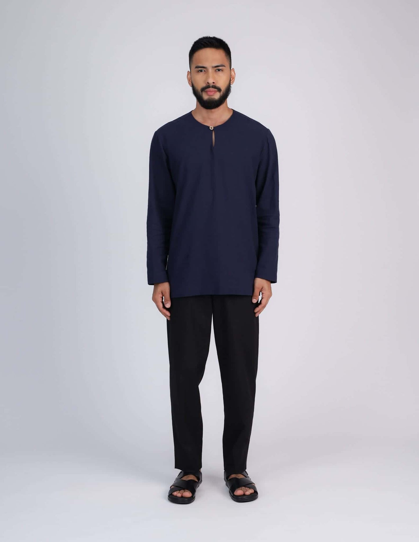 HAIDAR KURTA (NAVY BLUE)