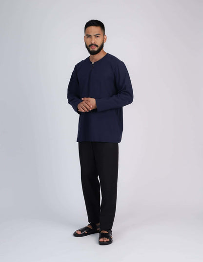 HAIDAR KURTA (NAVY BLUE)