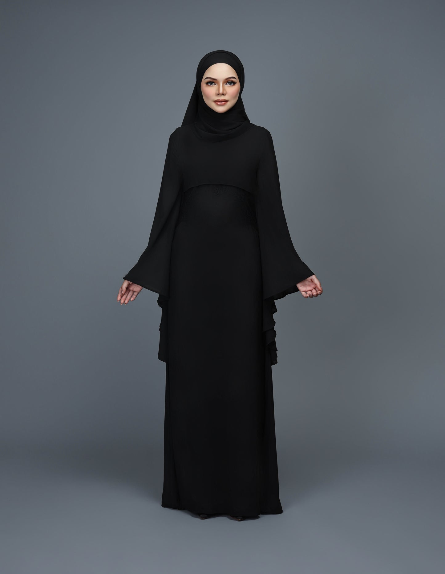 HAJRA ABAYA (BLACK)