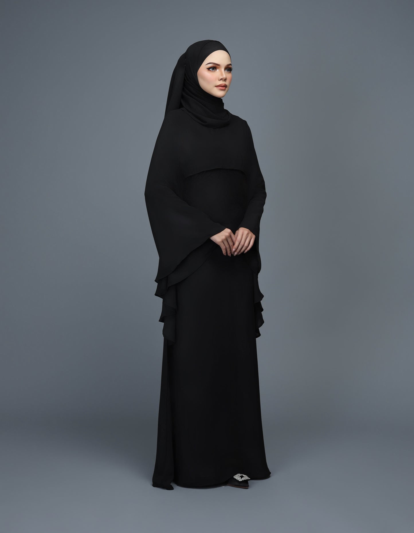 HAJRA ABAYA (BLACK)