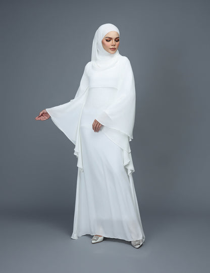 HAJRA ABAYA (OFF WHITE)