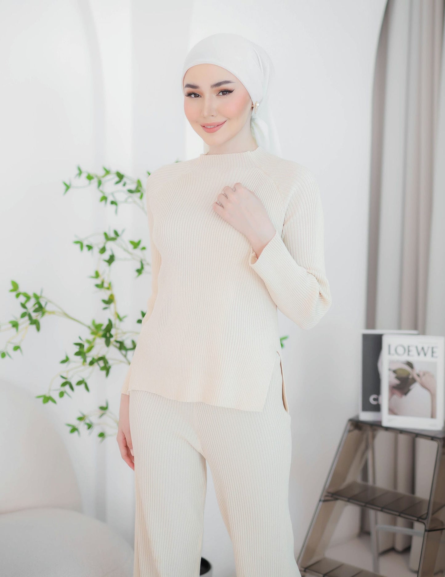 HALLEY KNIT SET (CHAMPAGNE)