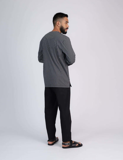 HAQEEM KURTA (BLACK)