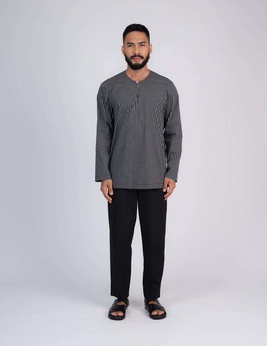 HAQEEM KURTA (BLACK)