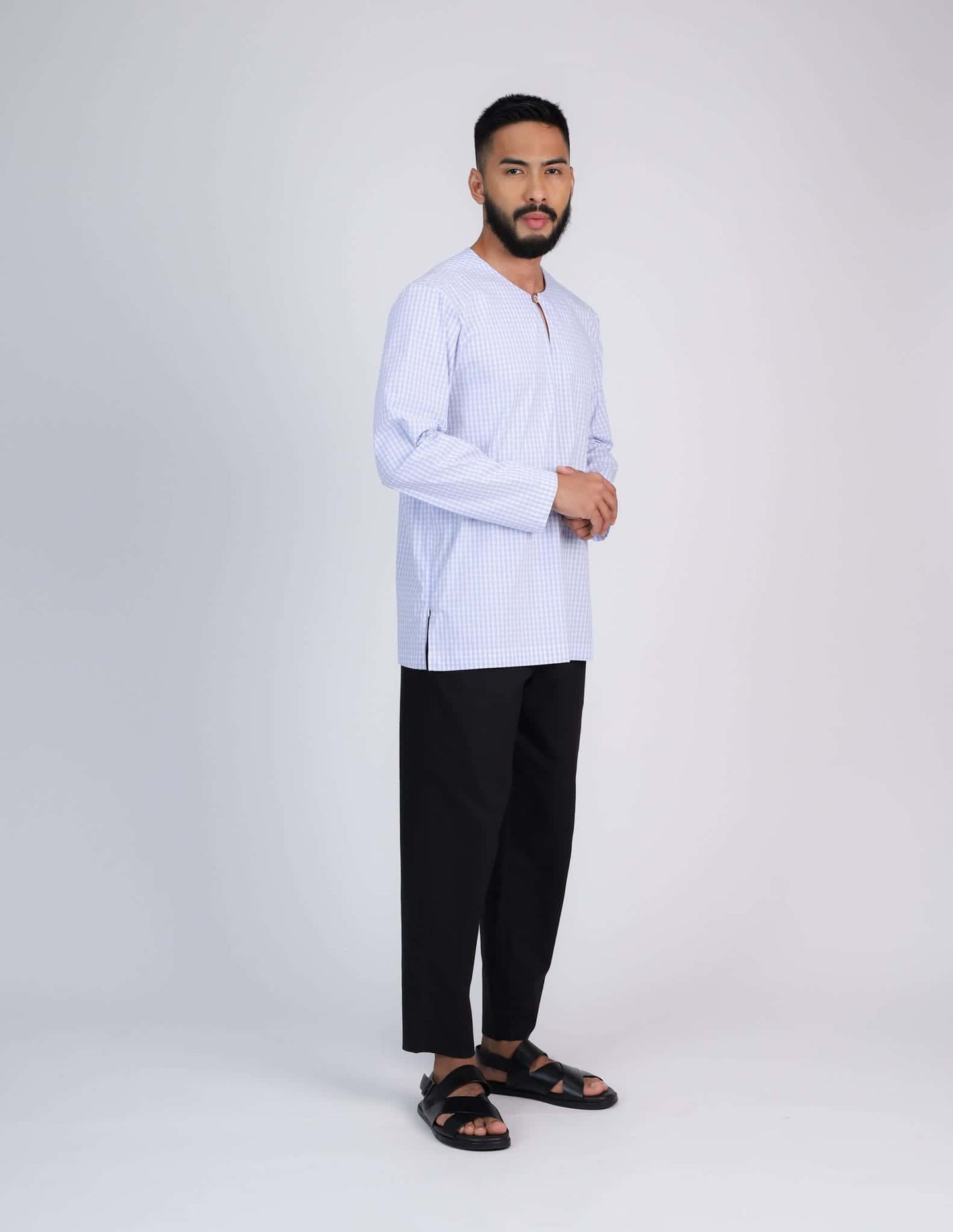 HAQEEM KURTA (LIGHT BLUE)