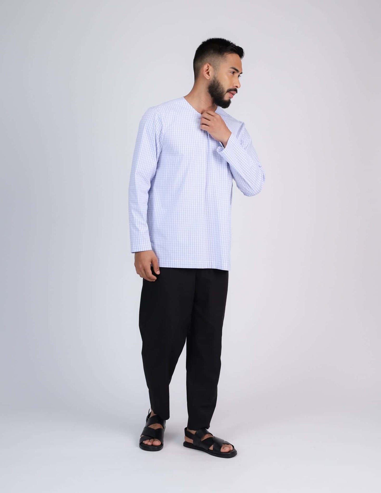 HAQEEM KURTA (LIGHT BLUE)