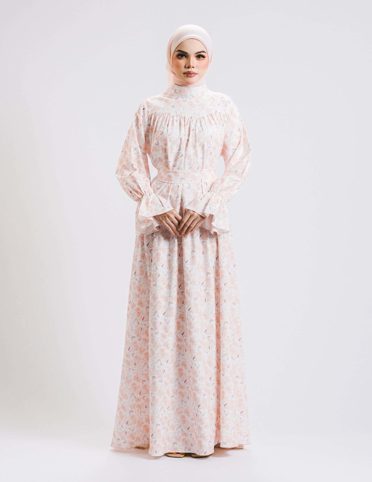 HAURA DRESS (PEACH)