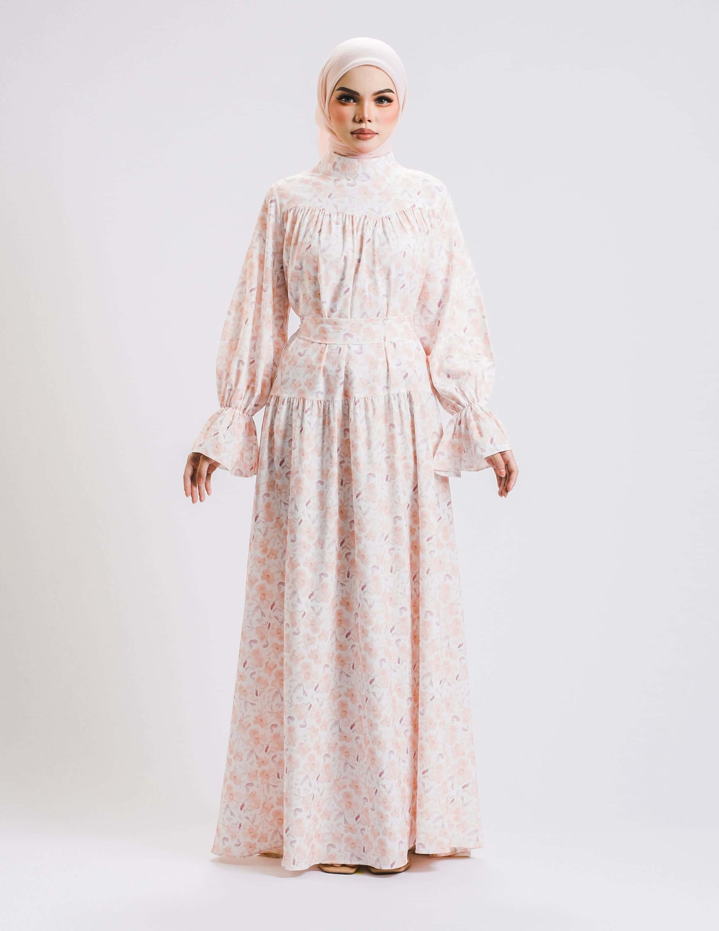 HAURA DRESS (PEACH)