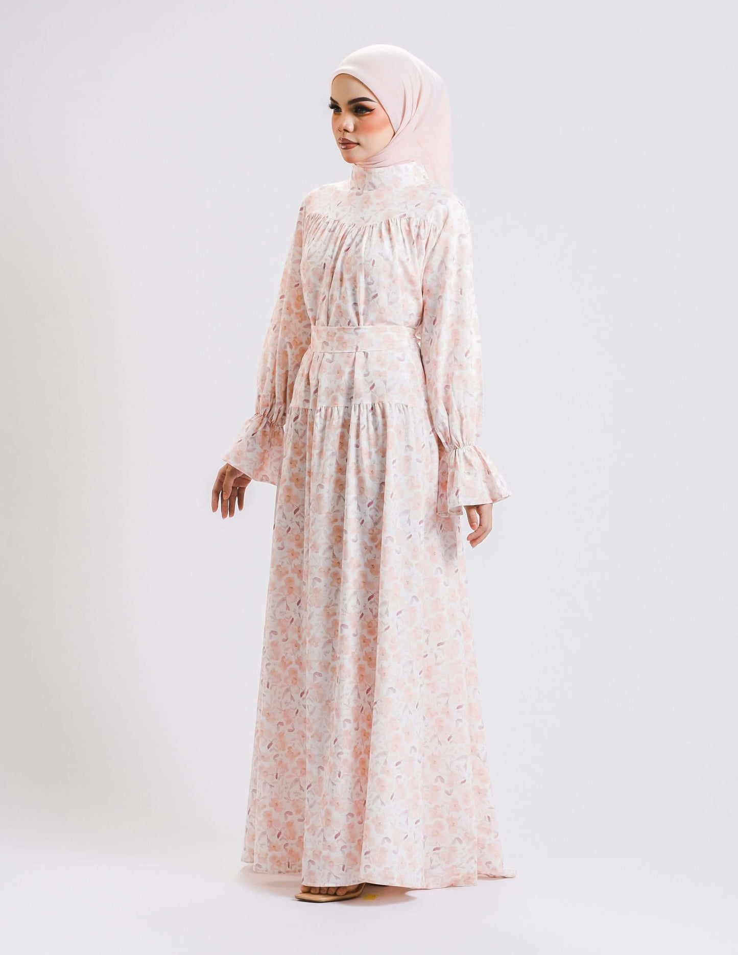 HAURA DRESS (PEACH)