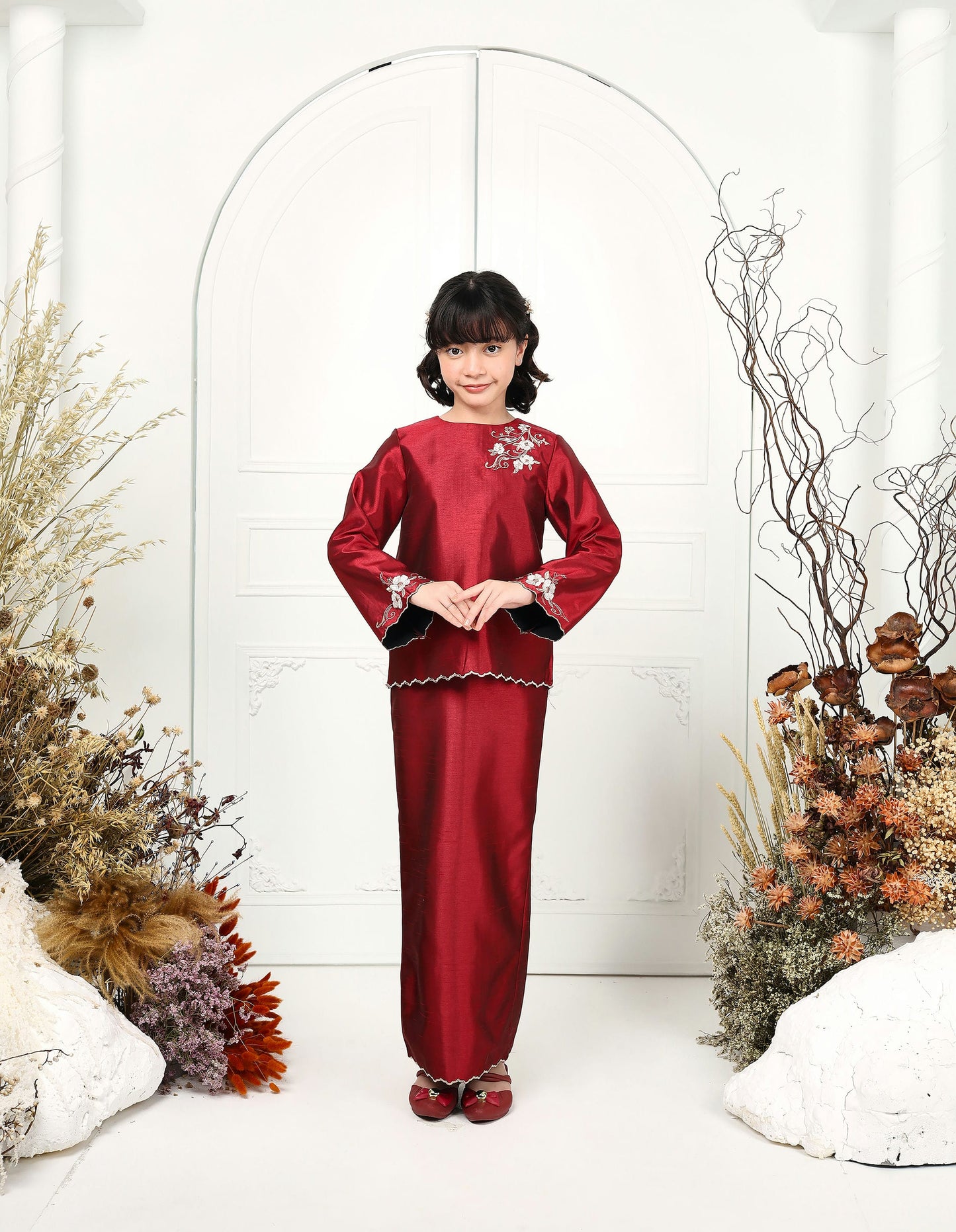 HAWA KURUNG FOR KIDS (BURGUNDY)