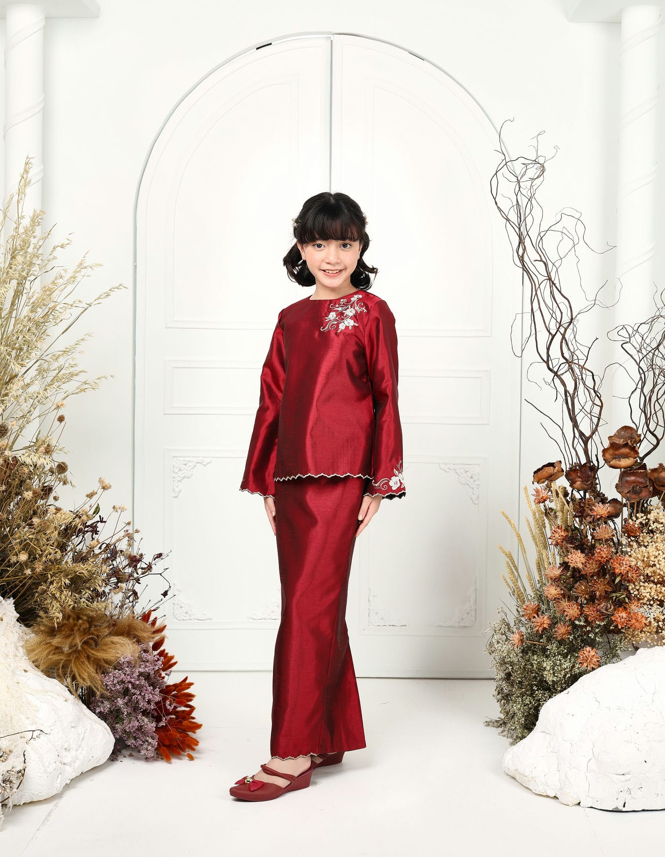 HAWA KURUNG FOR KIDS (BURGUNDY)