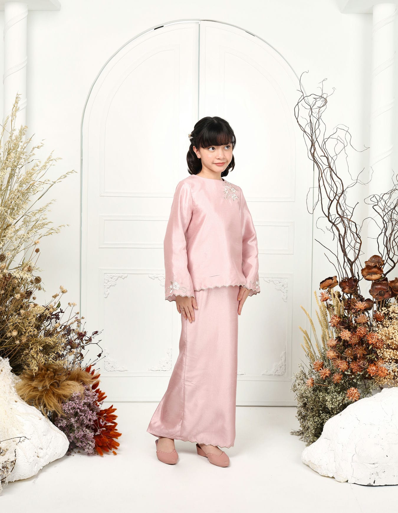 HAWA KURUNG FOR KIDS (DUSTY PINK)