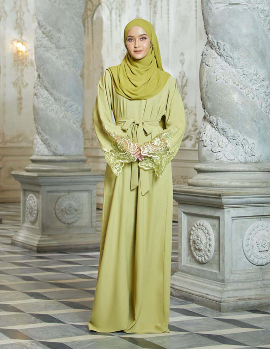 HAYAA ABAYA (OLIVE GREEN)