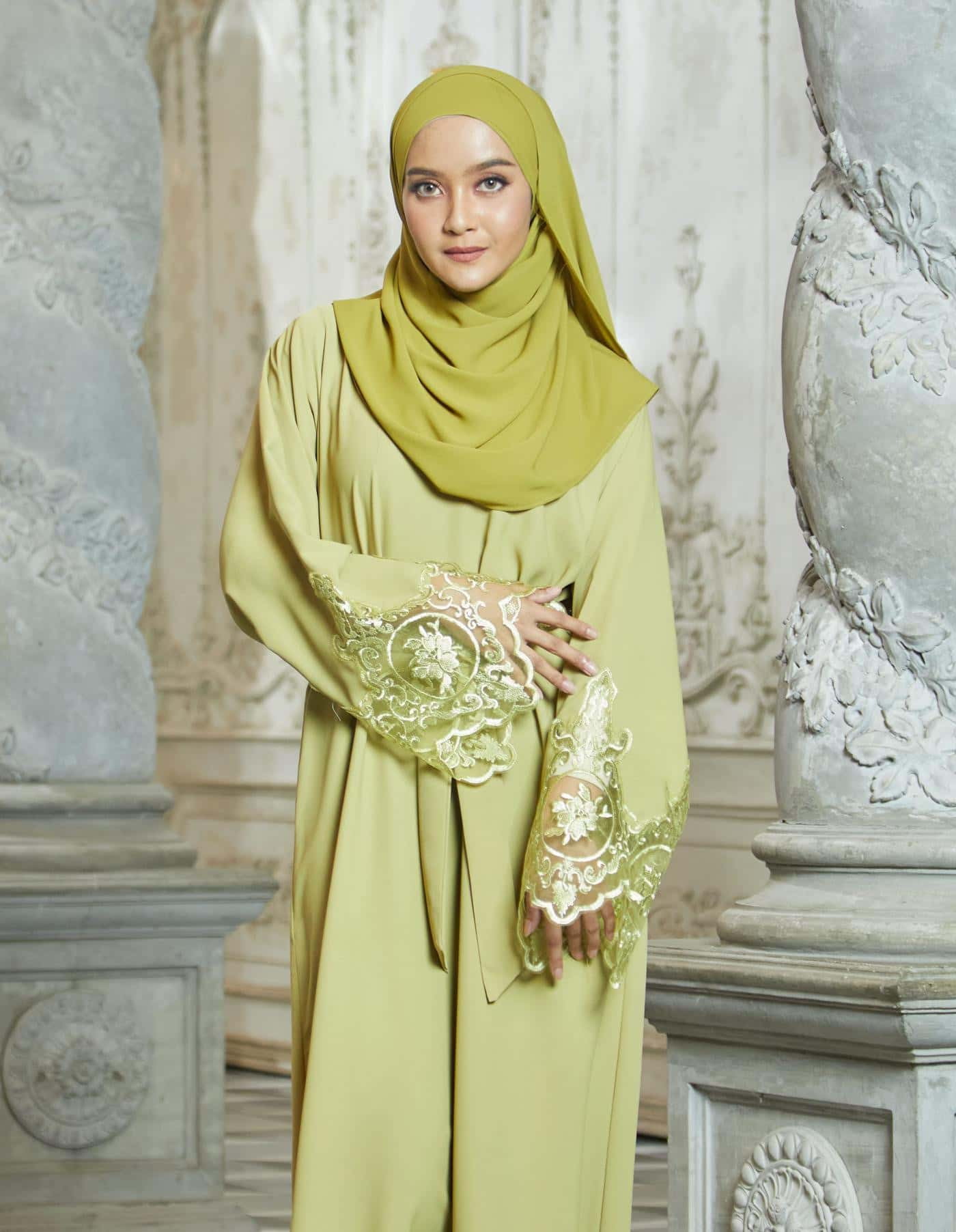 HAYAA ABAYA (OLIVE GREEN)