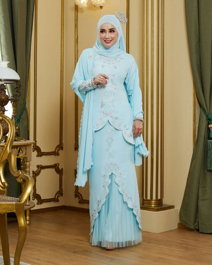 HAYLA KEBAYA (AQUA BLUE)