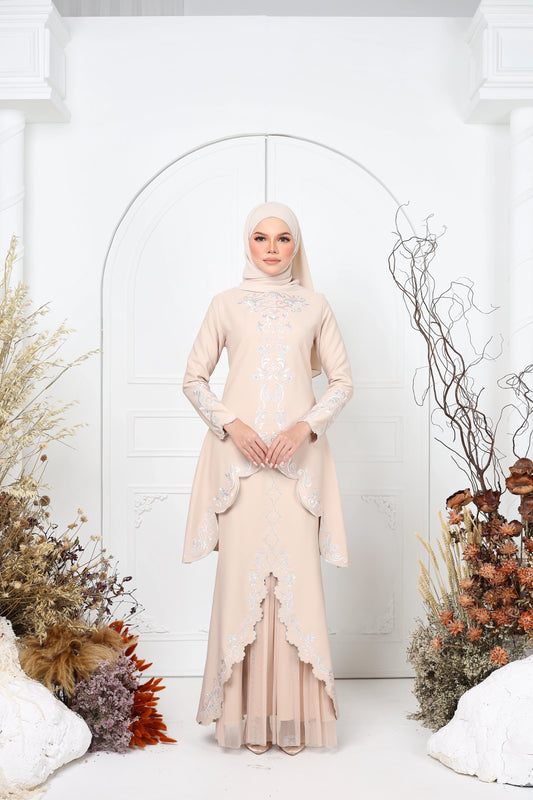 HAYLA KEBAYA (CHAMPAGNE)