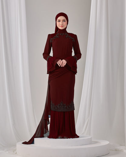 HAYLIE KURUNG (BURGUNDY)