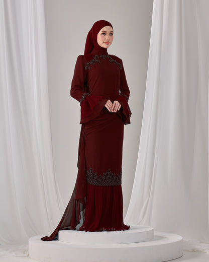 HAYLIE KURUNG (BURGUNDY)