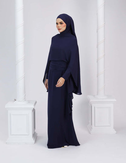 HYRA DRESS (NAVY BLUE)