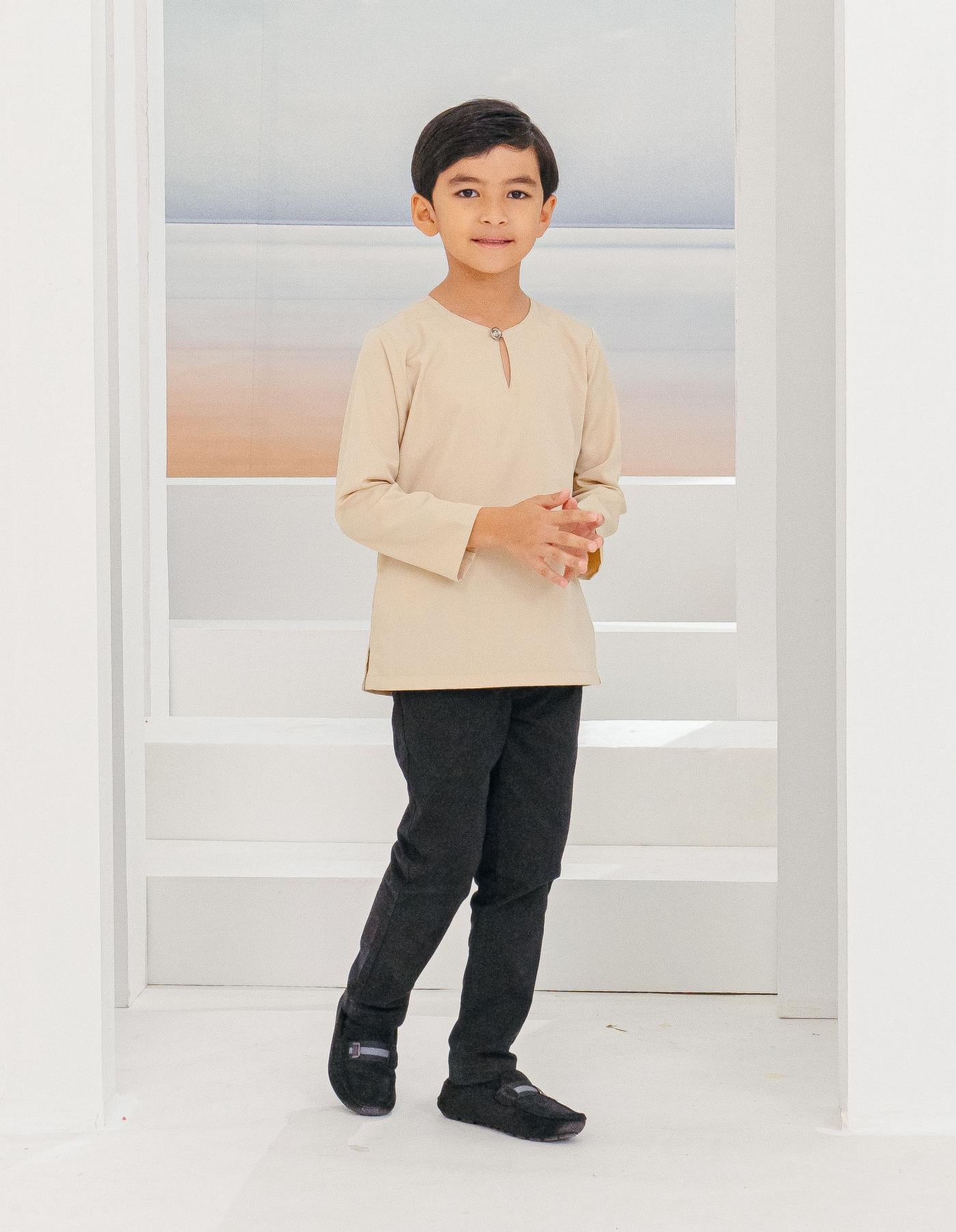 IDRIS KURTA FOR KIDS (CHAMPAGNE)