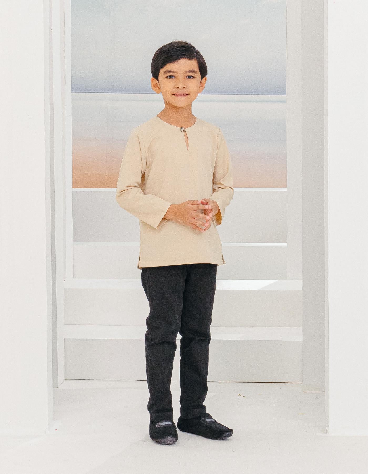 IDRIS KURTA FOR KIDS (CHAMPAGNE)