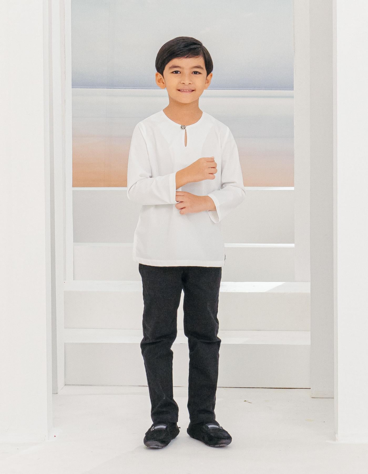 IDRIS KURTA FOR KIDS (OFF WHITE)