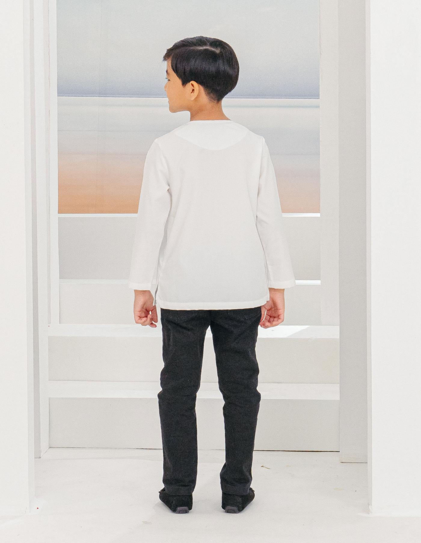 IDRIS KURTA FOR KIDS (OFF WHITE)