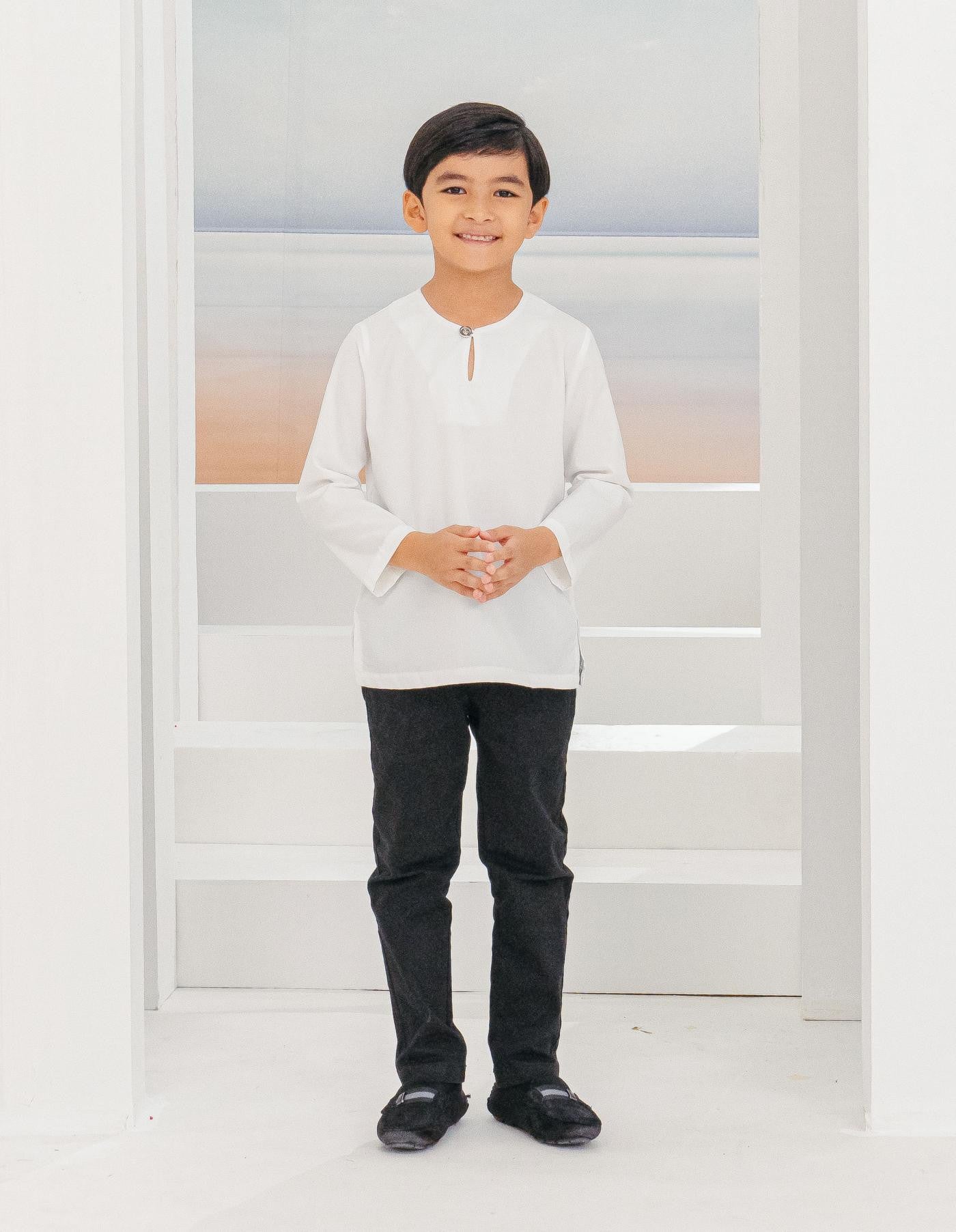 IDRIS KURTA FOR KIDS (OFF WHITE)