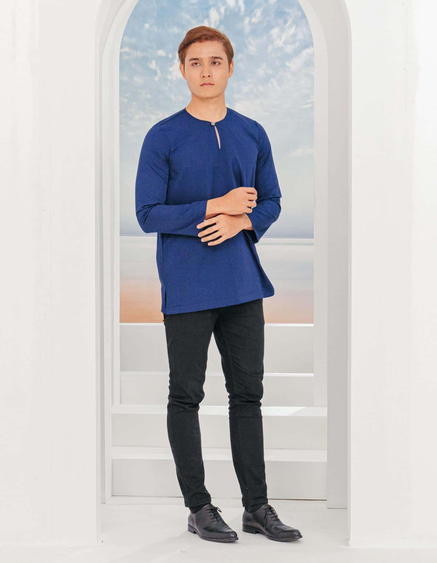 IDRIS KURTA (NAVY BLUE)