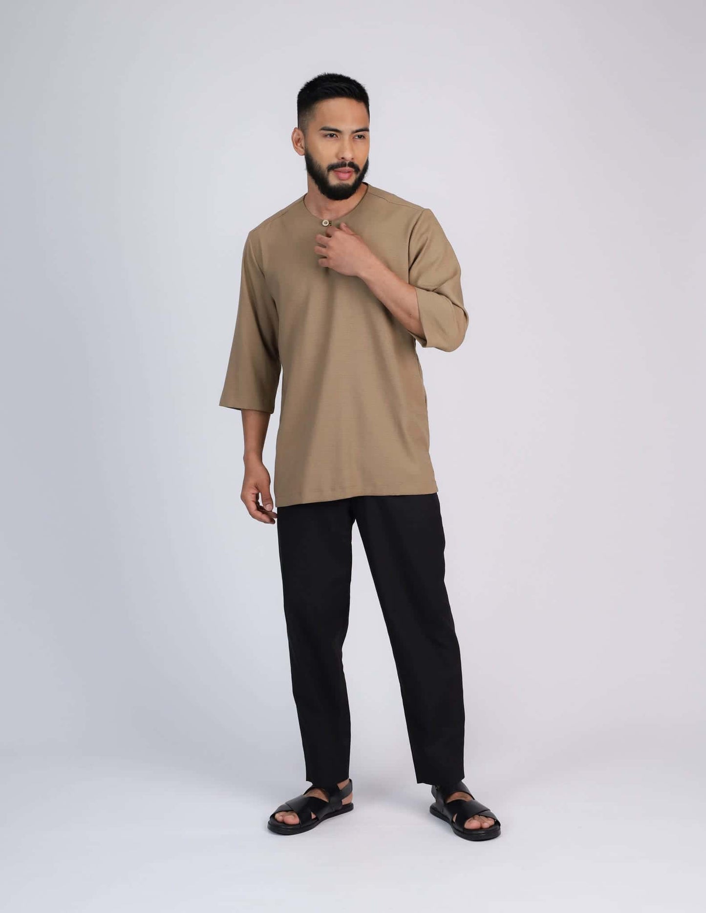 MINOR DEFECT JABR KURTA (KHAKI)