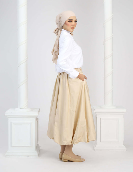 MINOR DEFECT JANE BUBBLE SKIRT - LONG (CHAMPAGNE)