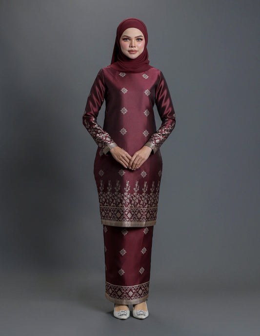 JUWITA KURUNG (BURGUNDY)