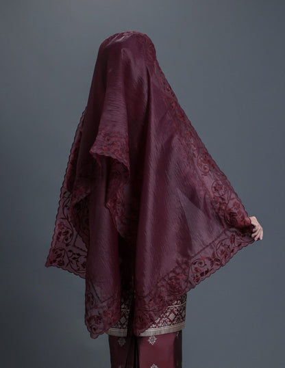 JUWITA VEIL (BURGUNDY)