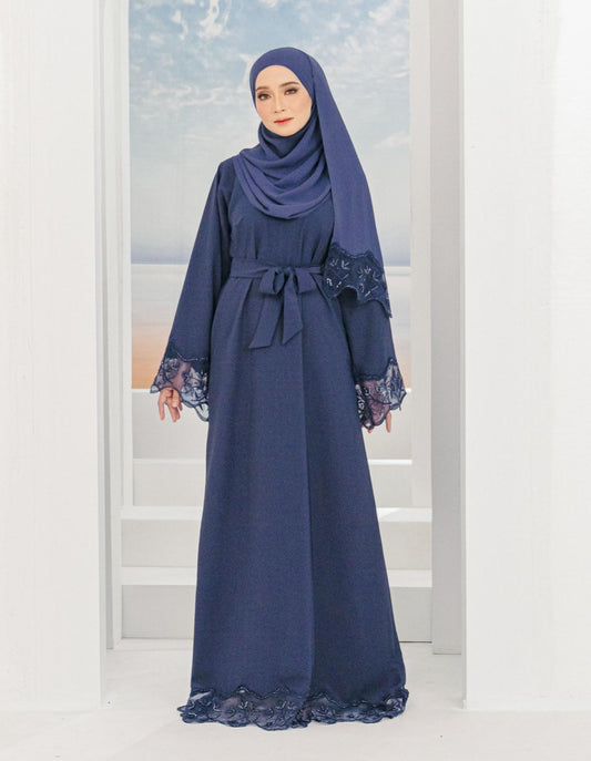 KAIRINA ABAYA (NAVY BLUE)