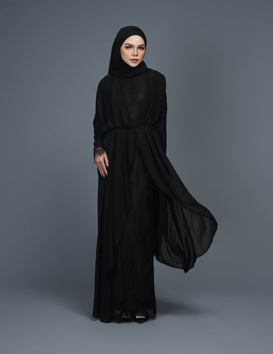 KHAWLA ABAYA (BLACK)