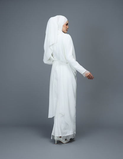 MINOR DEFECT KHAWLA ABAYA (OFF WHITE)