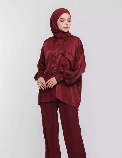 KLARA PANTS (BURGUNDY)