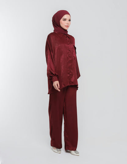 KLARA PANTS (BURGUNDY)