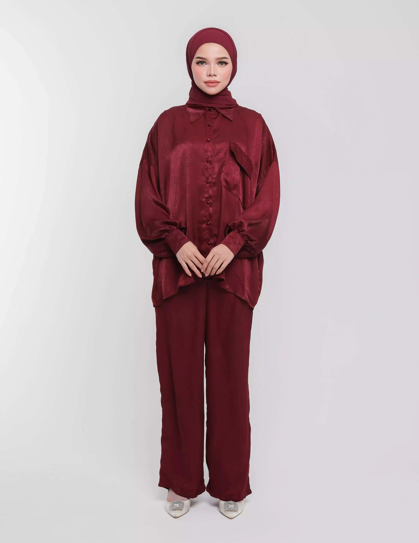 KLARA PANTS (BURGUNDY)